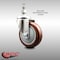 Service Caster 4 Inch 316SS Maroon Polyurethane Wheel Swivel 12mm Threaded Stem Caster SCC SCC-SS316TS20S414-PPUB-MRN-M1215 - alternate 4